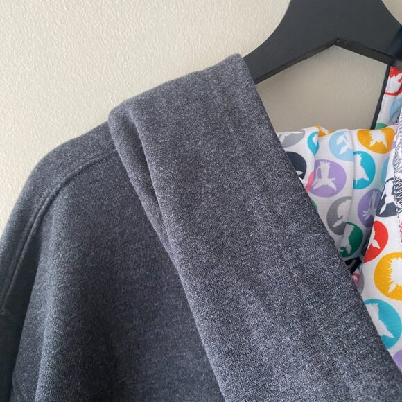 Pokémon Center 2016 Grey Multicolour Hood Eevee Evolutions Zip Up Hoodie - Picture 11 of 15